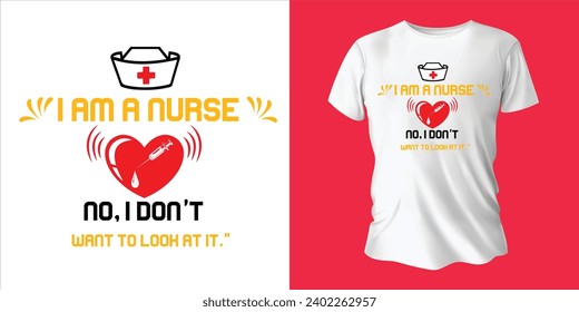 T-Shirt-Design-Vorlage für das Pflegen