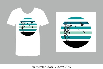 T-shirt design template, for t-shirt prints, vector illustration, unique t-shirt design, vintage t-shirt.