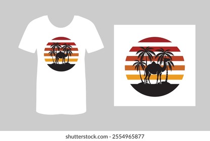 T-shirt design template, for t-shirt prints, vector illustration, unique t-shirt design, vintage t-shirt.