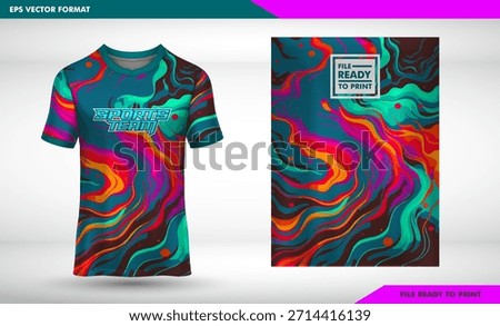 T-shirt design template vector for fashion clothing print and advertisement layout