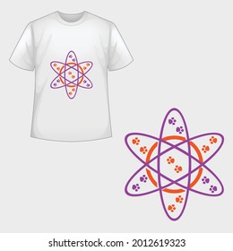 T-shirt design template vector graphic