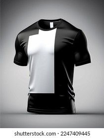 T-shirt design templates. Blank t-shirt template with empty space for design. Vector.