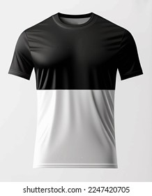 Plantillas de diseño de camisetas. Plantilla de camiseta en blanco con espacio vacío para el diseño. Vector.