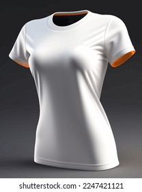 T-shirt design templates. Blank t-shirt template with empty space for design. Vector.
