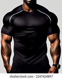 T-shirt design templates. Blank t-shirt template with empty space for design. Vector.