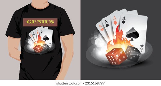 T-shirt design templet print ready.  