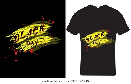 t-shirt design text black day 
