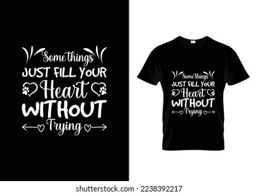 T-shirt design with the text "Dog Father Beer Lover". Colorful dog lover t-shirt design. Animal lover t-shirt design. Beer lover father t-shirt design.
