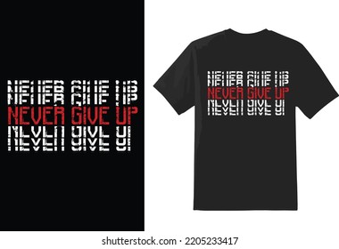 T-shirt design - text typographic design.