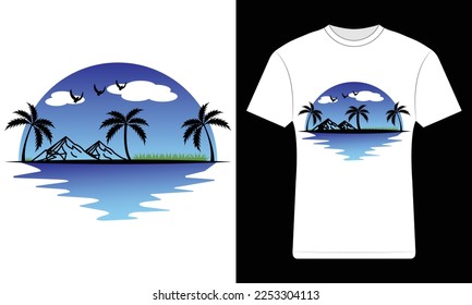 t-shirt design tree vector art