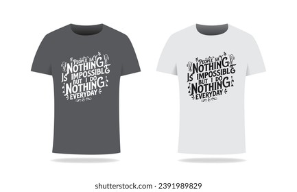 T-shirt design with typography design