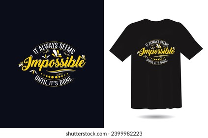 T-shirt design with typography for tee print, apparel and clothing