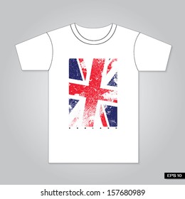 T-shirt design United Kingdom Flag - England