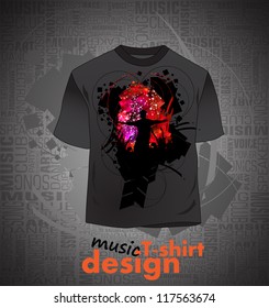 T-shirt design. Vector