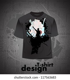 T-shirt design. Vector