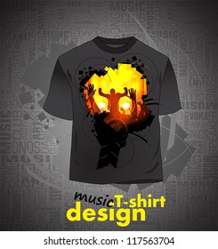 T-shirt design. Vector