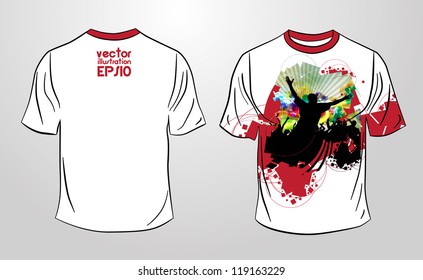 T-shirt design. Vector