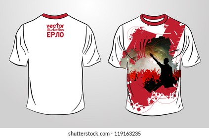 T-shirt design. Vector
