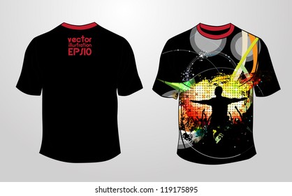 T-shirt design. Vector