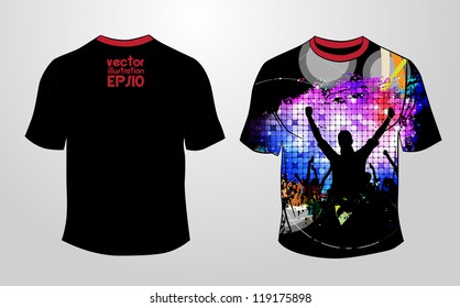 T-shirt design. Vector