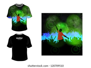 T-shirt design. Vector