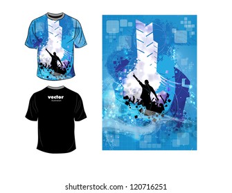 T-shirt design. Vector