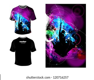 T-shirt design. Vector