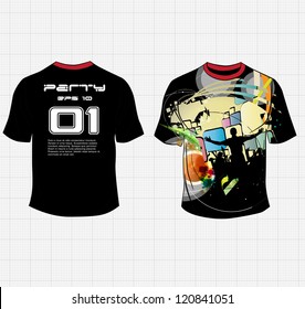 T-shirt design. Vector