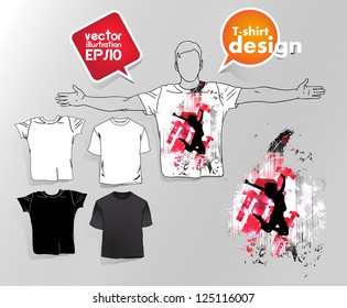 T-shirt design. Vector