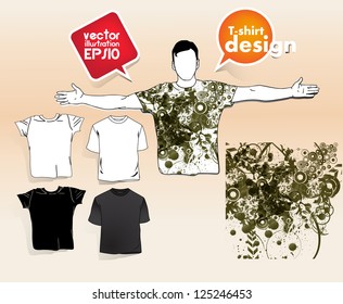 T-shirt design. Vector