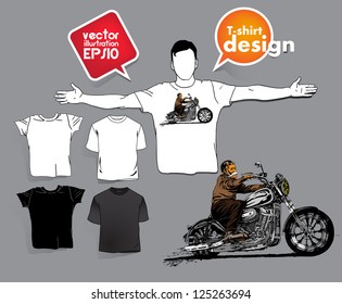 T-shirt design. Vector