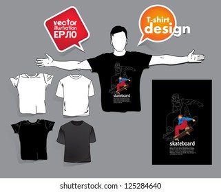 T-shirt design. Vector