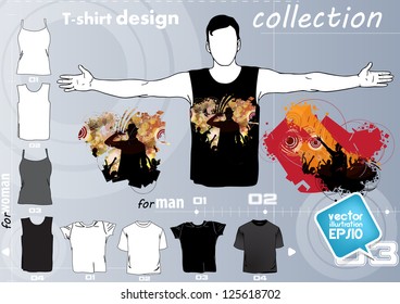 T-shirt design. Vector