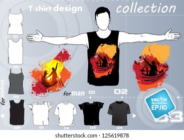 T-shirt design. Vector