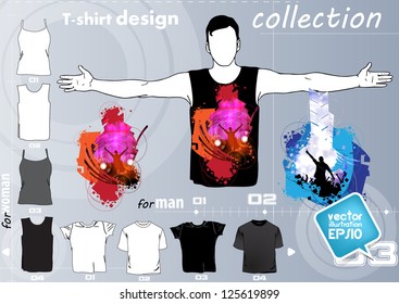 T-shirt design. Vector