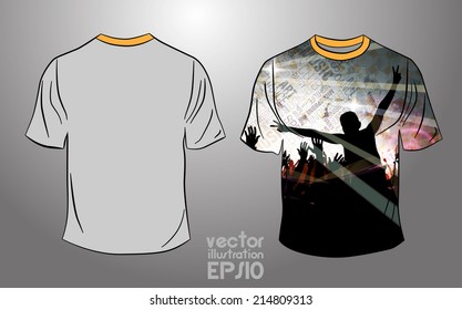 T-shirt design, vector 