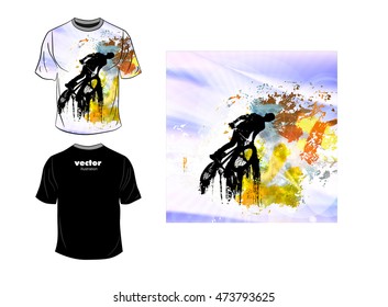 T-shirt design. Vector
