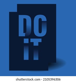 T-shirt design, vector, a4, eps, t-shirt, pod,  vector t-shirt, Do it, typography t-shirt
