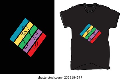 T-Shirt design in vector, apparel design, Illustration design