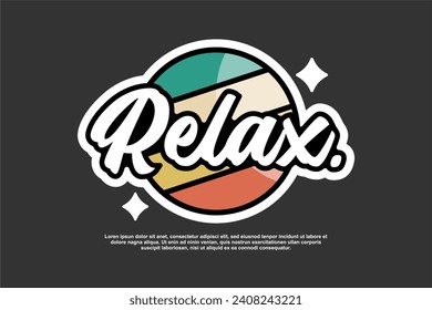 tshirt design vector asset editable for sticker and fashion