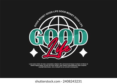 tshirt design vector asset editable for sticker and fashion