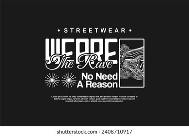 tshirt design vector asset editable for sticker and fashion
