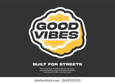 Tshirt design vector asset editable for sticker and fashion