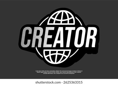 Tshirt design vector asset editable for sticker and fashion