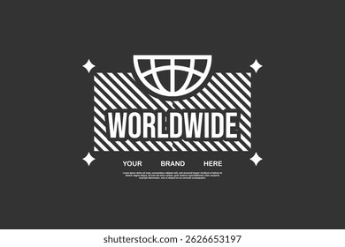 Tshirt design vector asset editable for sticker and fashion