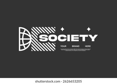 Tshirt design vector asset editable for sticker and fashion