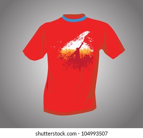 Diseño de camisetas. Ilustración del vector