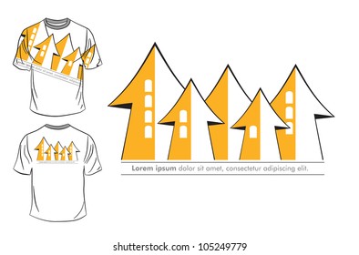 Diseño de camisetas. Ilustración del vector