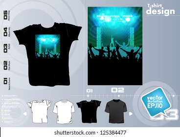 T-shirt design. Vector illustration.