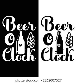 T-Shirt Design vector with illustration of beer design